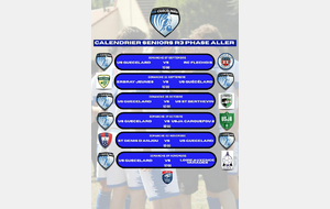 CALENDRIER SENIORS R3 PHASE ALLER