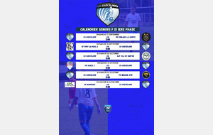 CALENDRIER SENIORS FEMININES