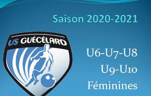FEMININES U9 - JOURNEE DEPARTEMENTALE U7 A GUECELARD - RDV A 9 H 30 AU STADE
