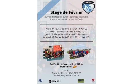 Stage de Février 