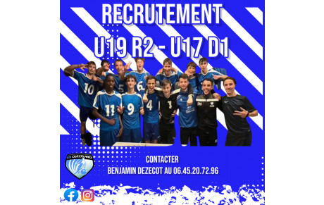 Recrutements U17 U19