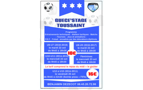 Guécé'Stage de Toussaint 